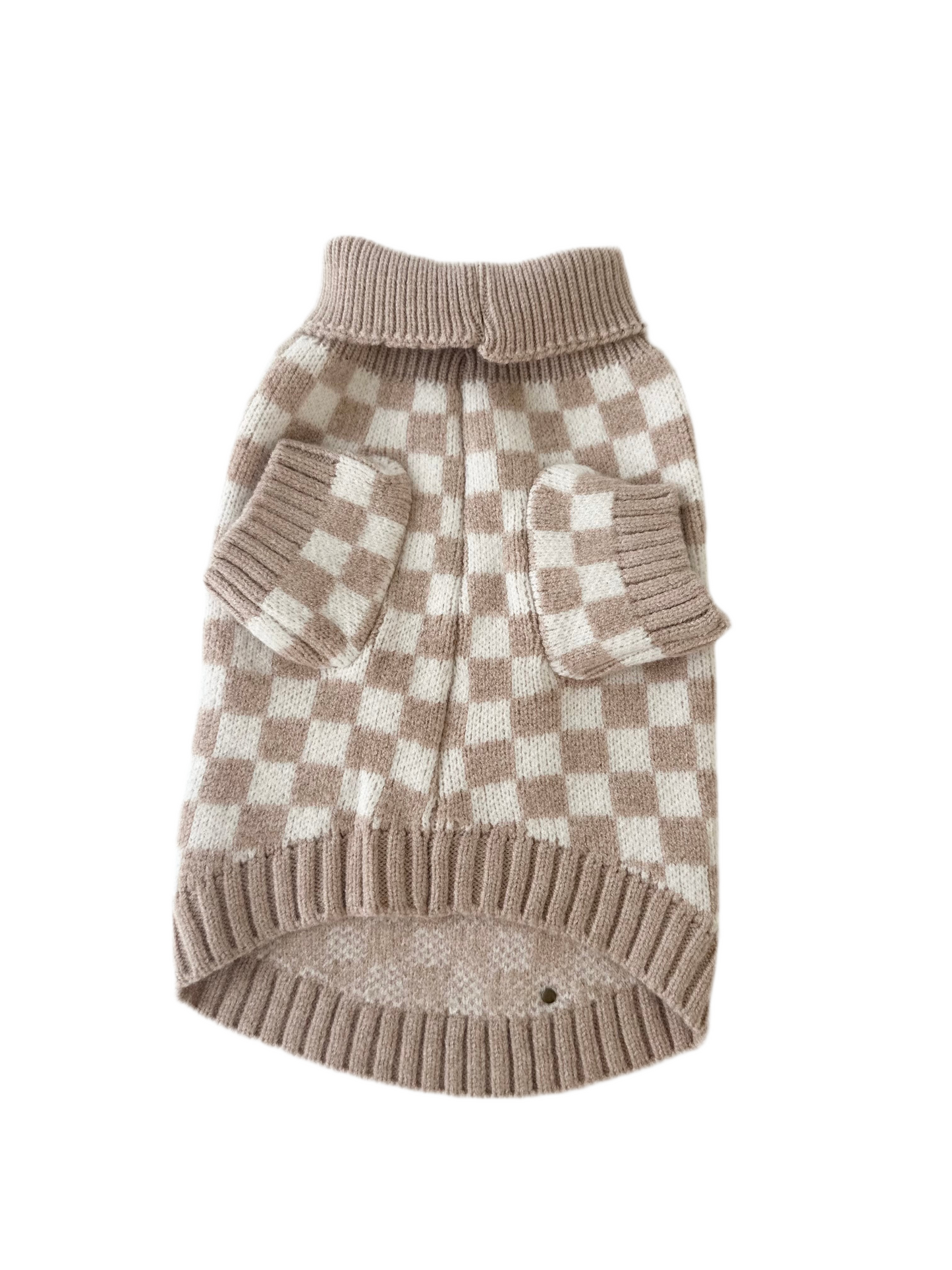Knit Sweater - Cuddle Check beige