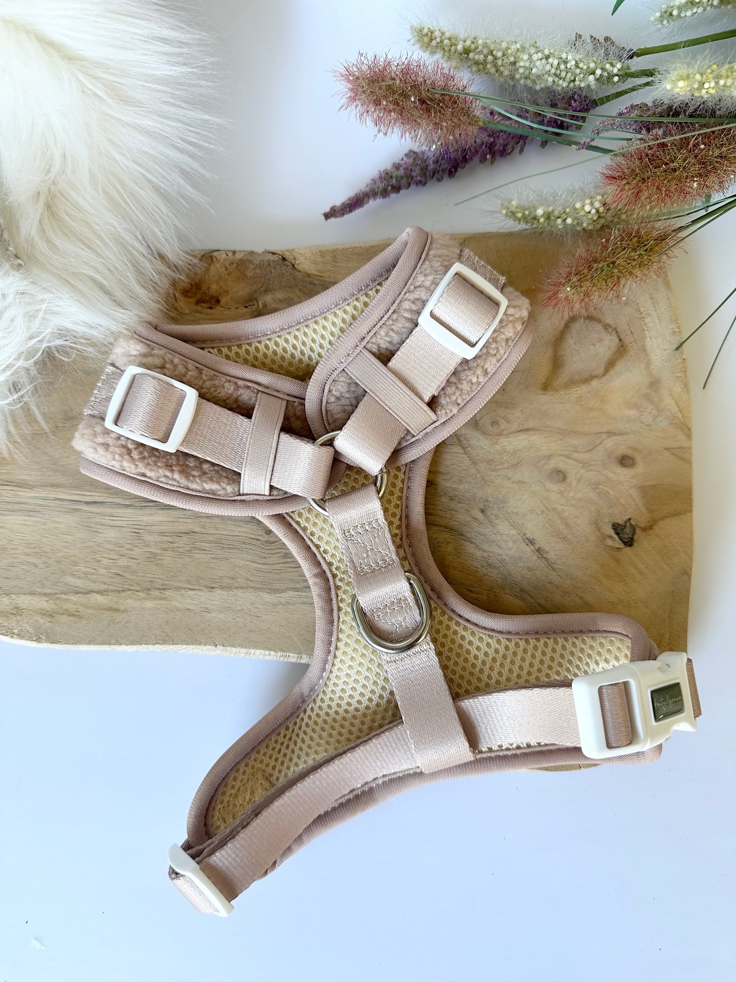 Adjustable Harness - Cozy Teddy warm sand