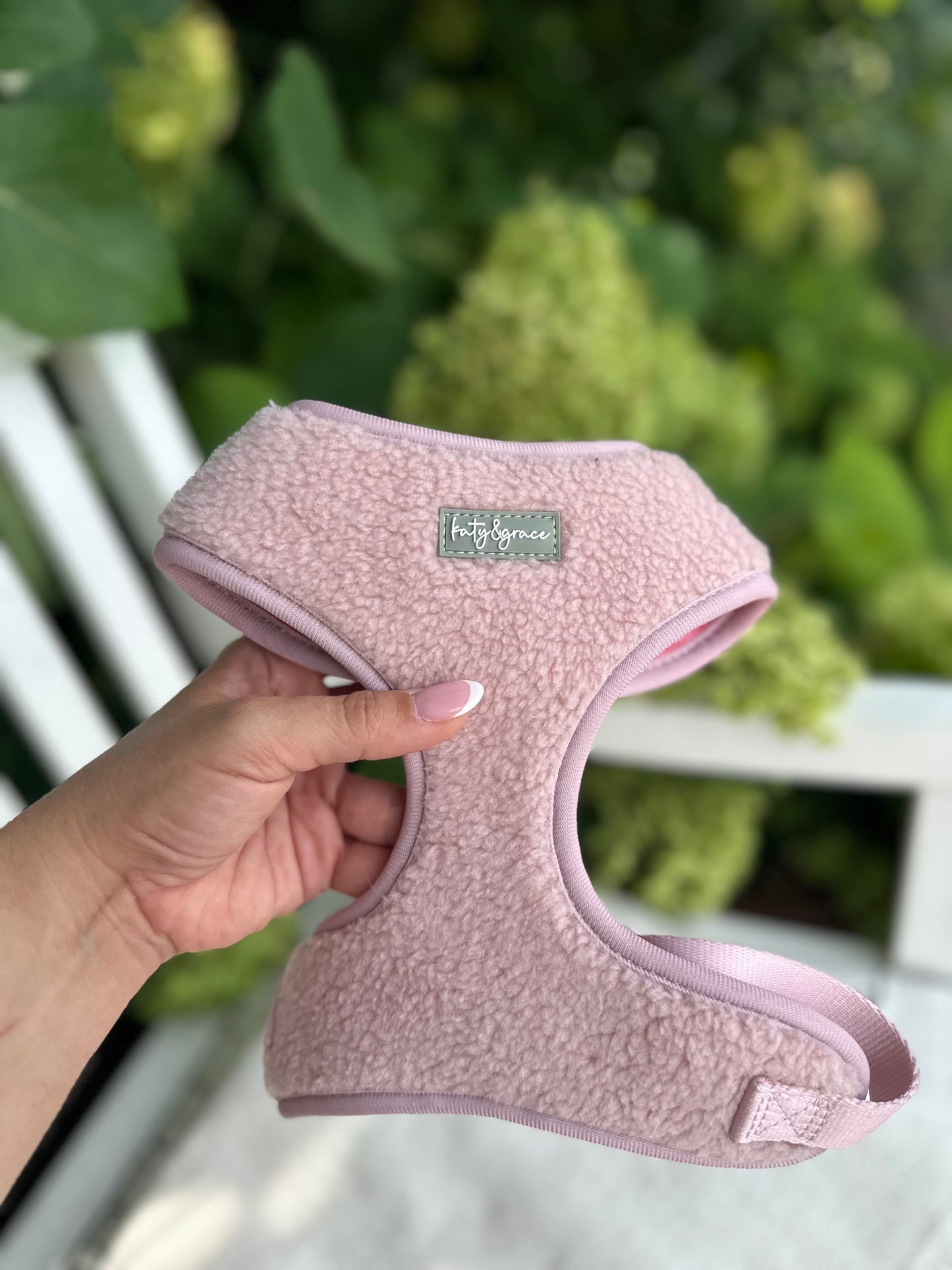 Adjustable Harness - Cozy Teddy dusty rose