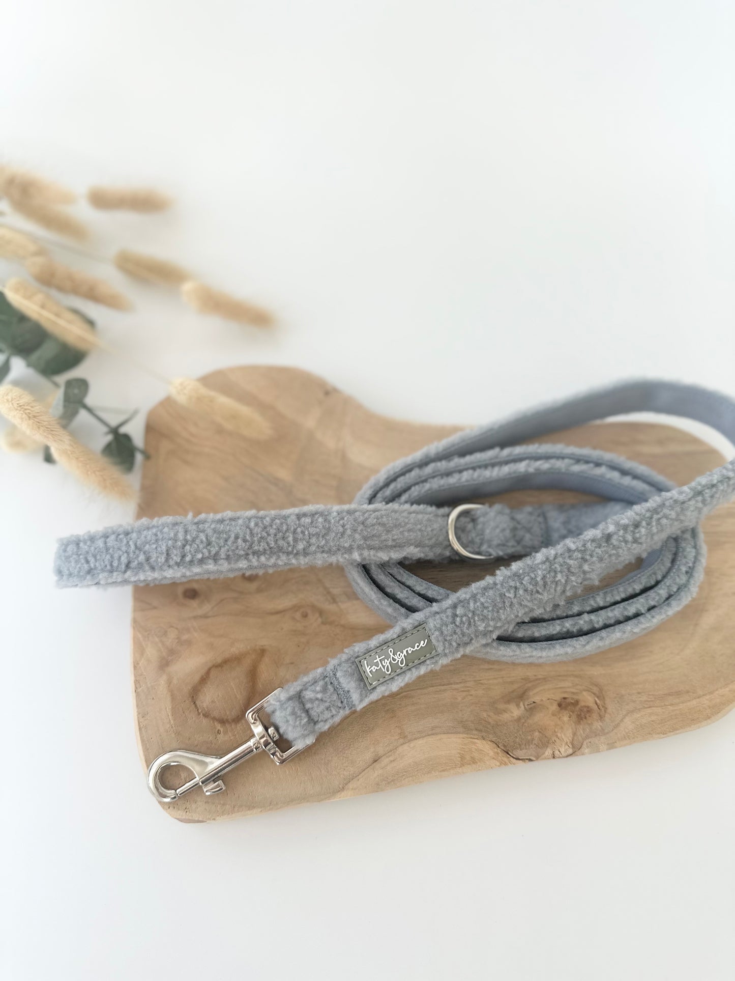 Leash - Cozy Teddy frosty blue
