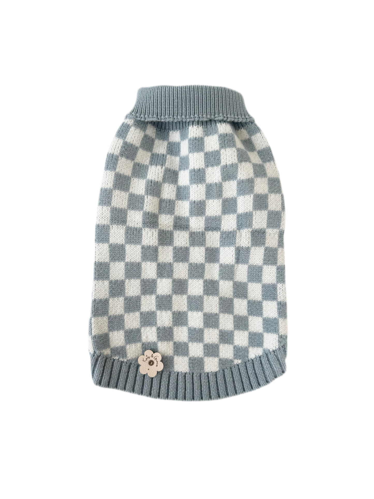 Knit Sweater - Cuddle Check blue