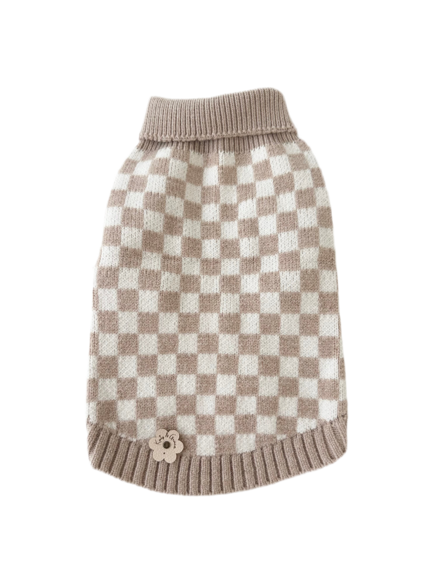 Knit Sweater - Cuddle Check beige