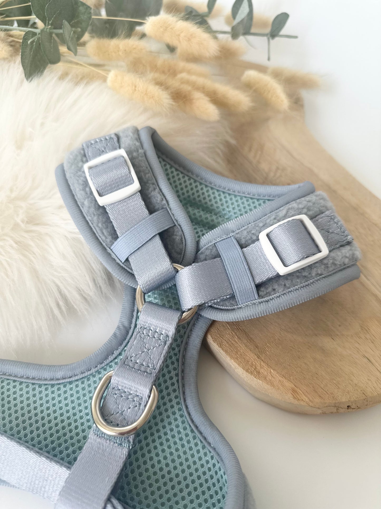 Adjustable Harness - Cozy Teddy frosty blue