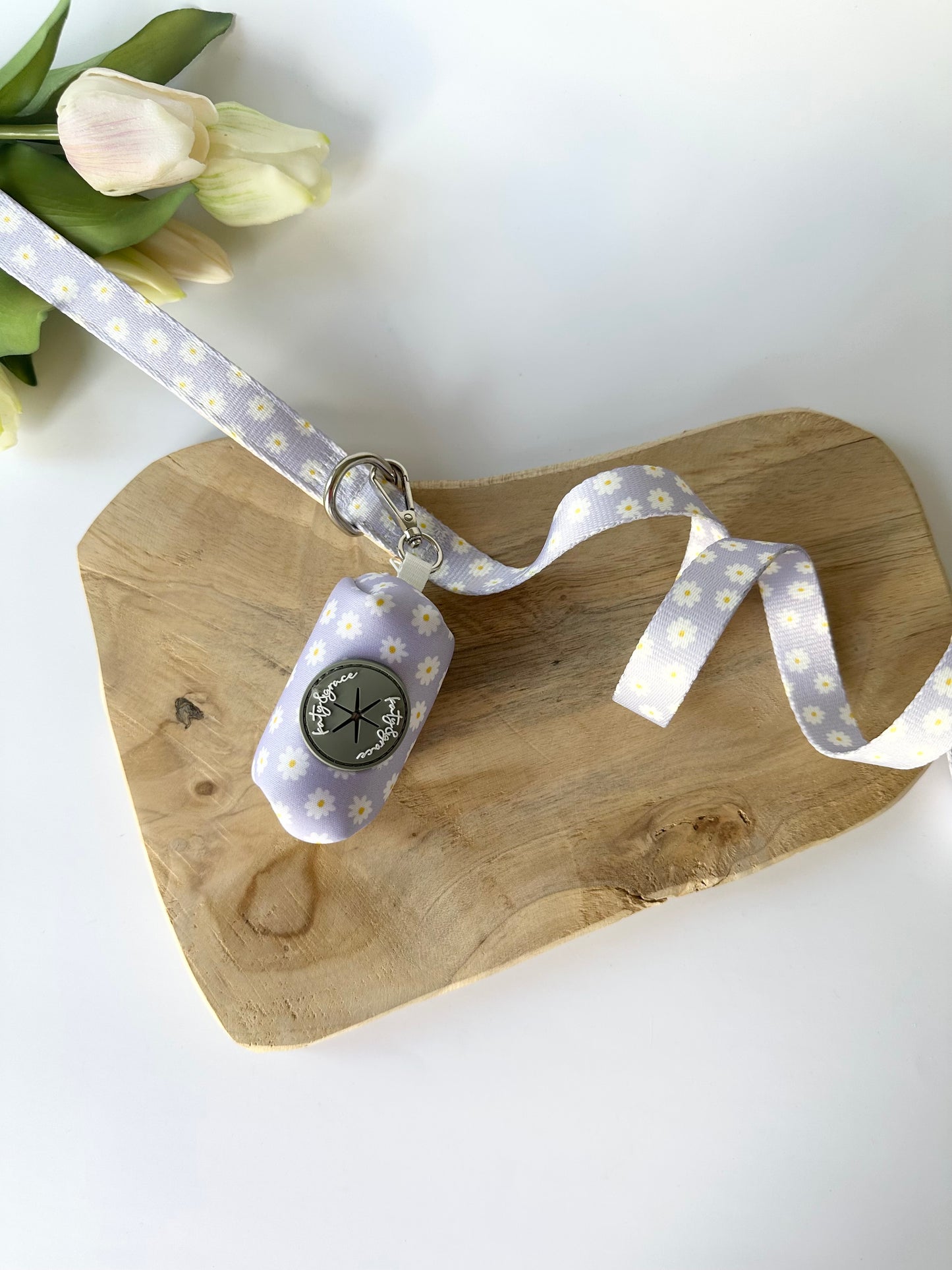 Poop Bag Dispenser - Lilac Daisy