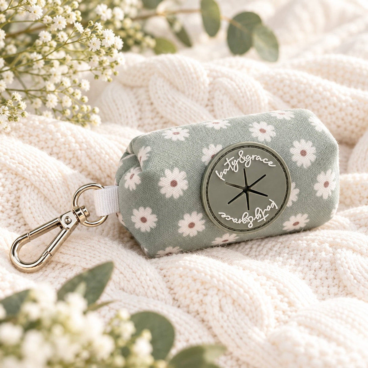 Poop Bag Dispenser - Sage Daisy