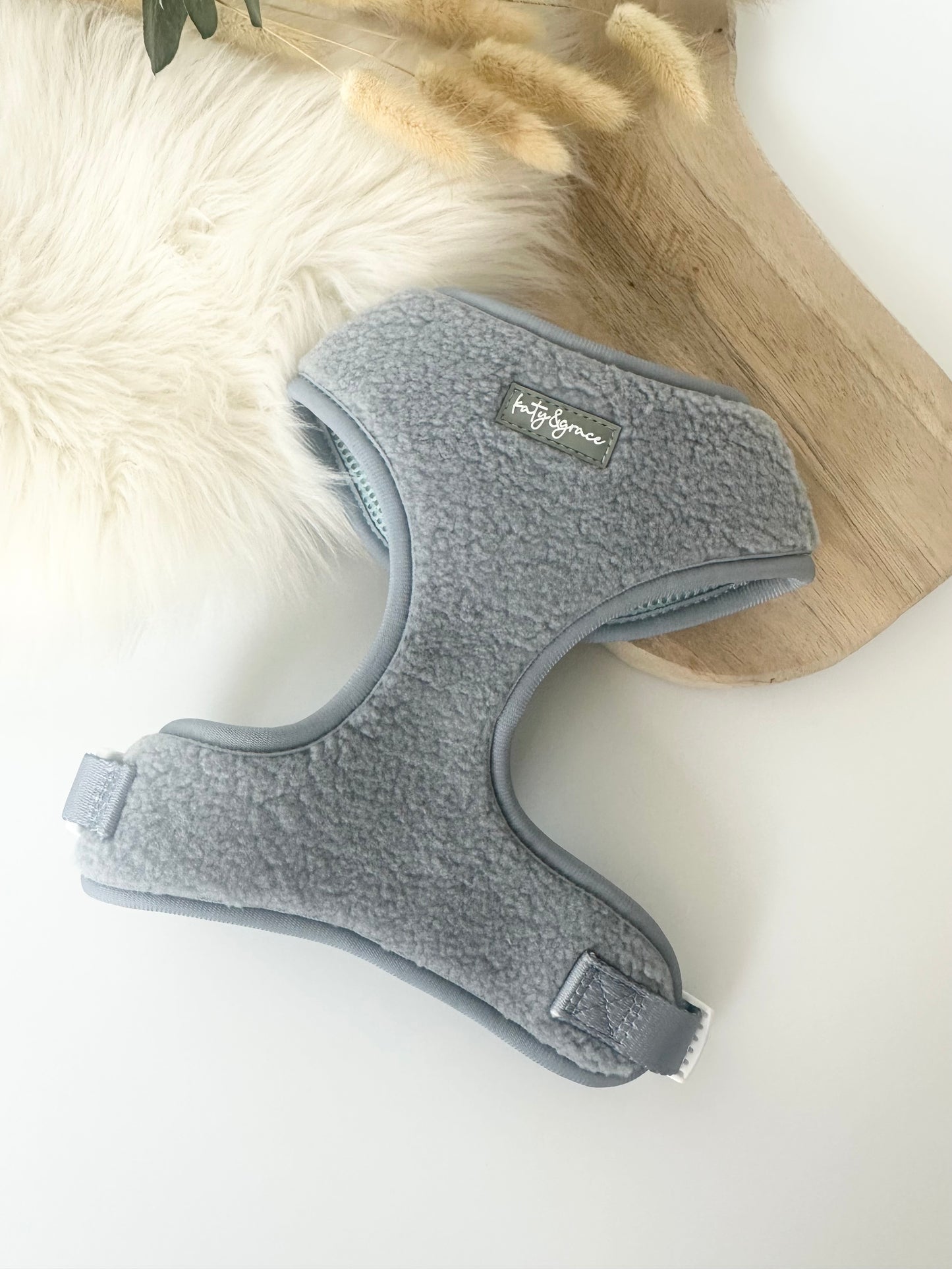 Adjustable Harness - Cozy Teddy frosty blue
