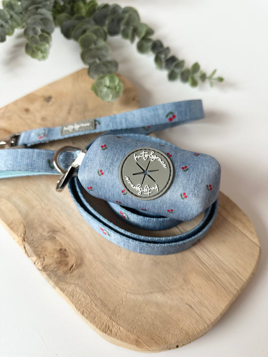 Poop Bag Dispenser - Cherry Jeans