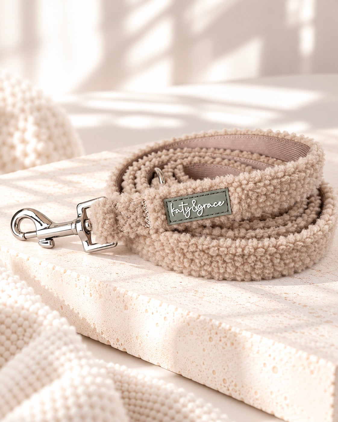 Leash - Cozy Teddy warm sand