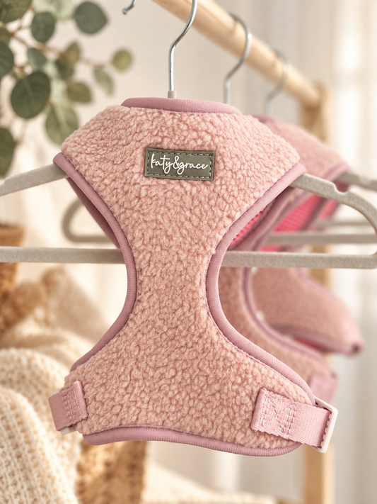 Verstellbares Geschirr – Cozy Teddy Dusty Rose