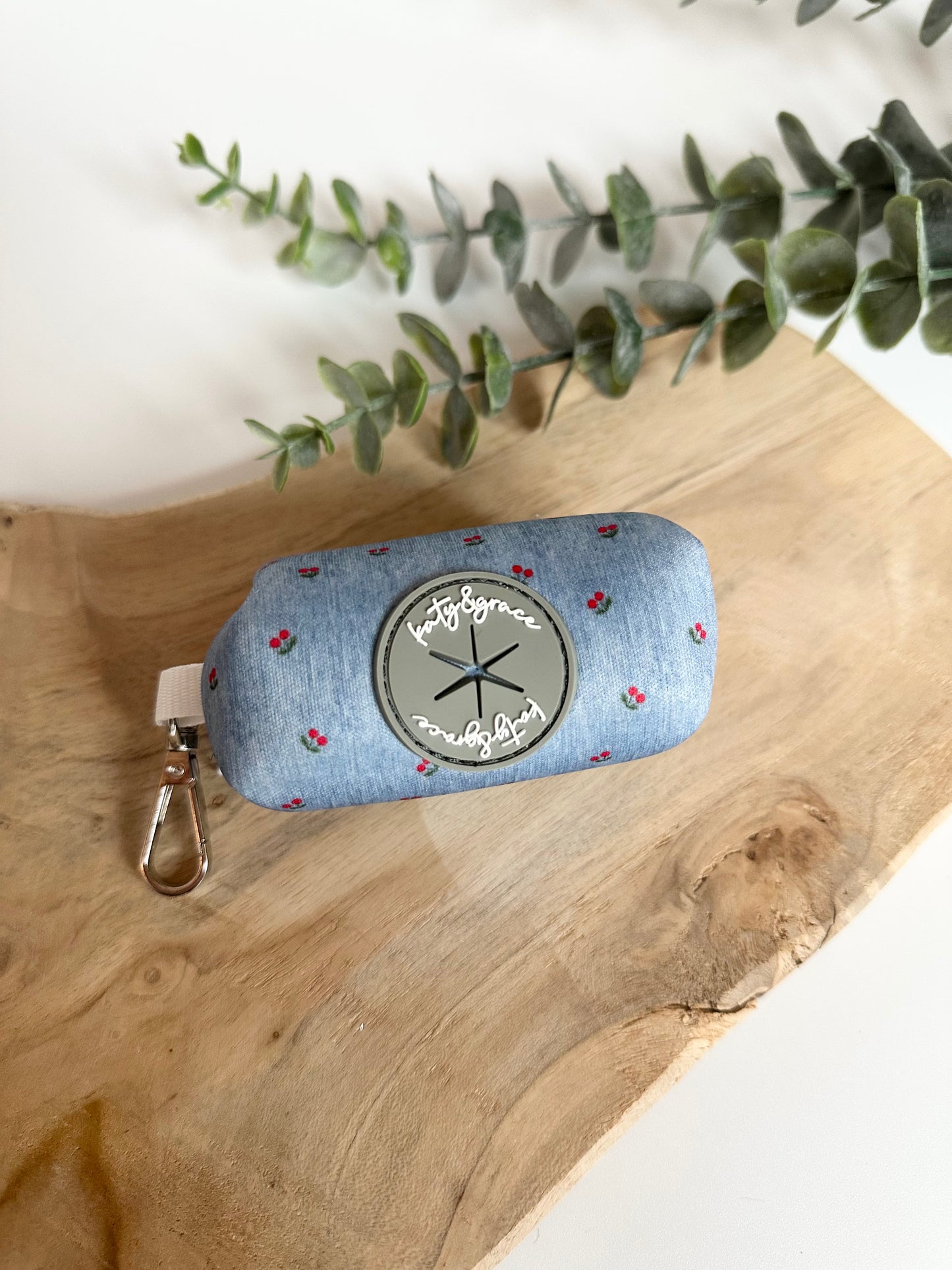 Poop Bag Dispenser - Cherry Jeans