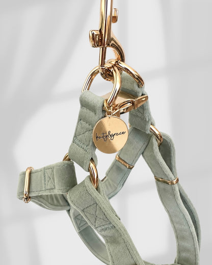 ADJUSTABLE STEP-IN HARNESS - VELVET LUXE SAGE