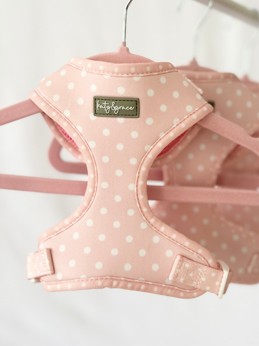 Adjustable Harness - Sweet Polkadot