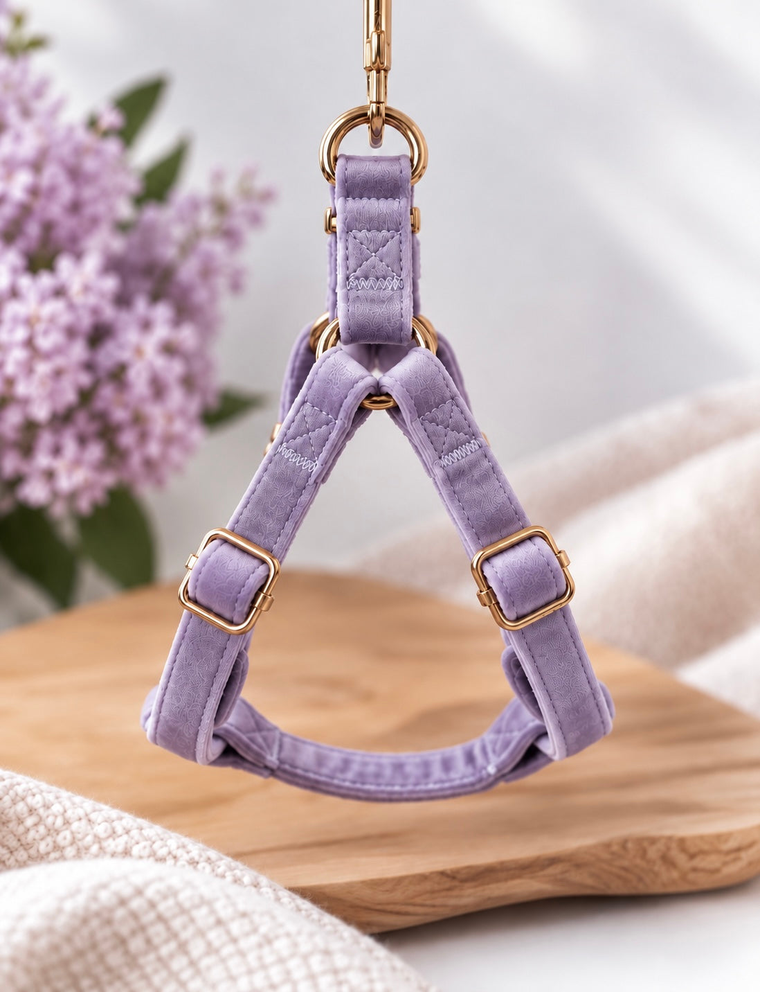 ADJUSTABLE STEP-IN HARNESS - VELVET LUXE LAVENDER