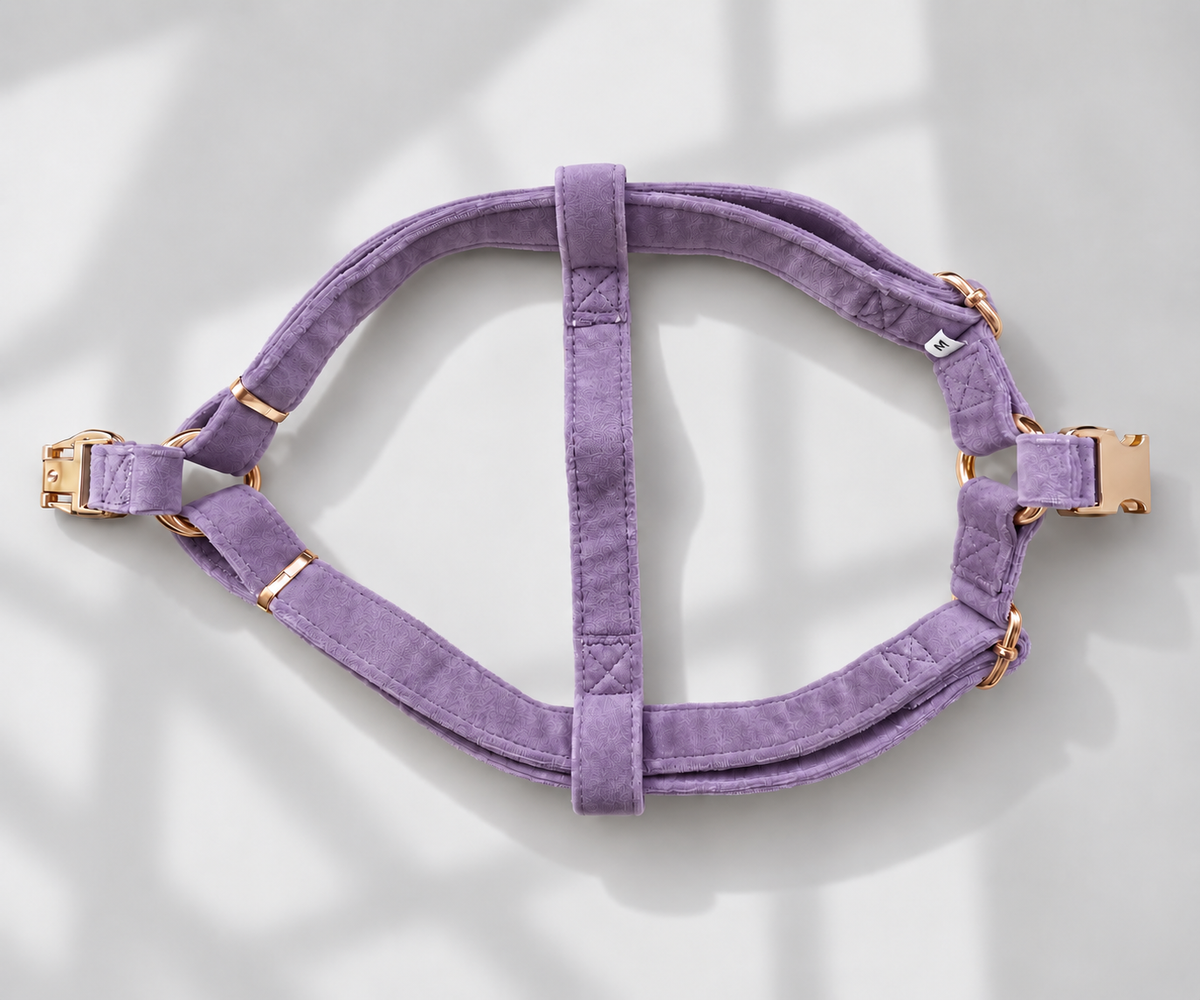ADJUSTABLE STEP-IN HARNESS - VELVET LUXE LAVENDER