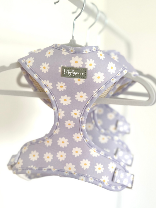 Adjustable Harness - Lilac Daisy