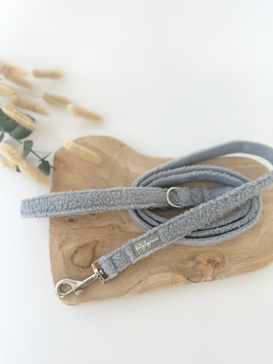 Leash - Cozy Teddy frosty blue