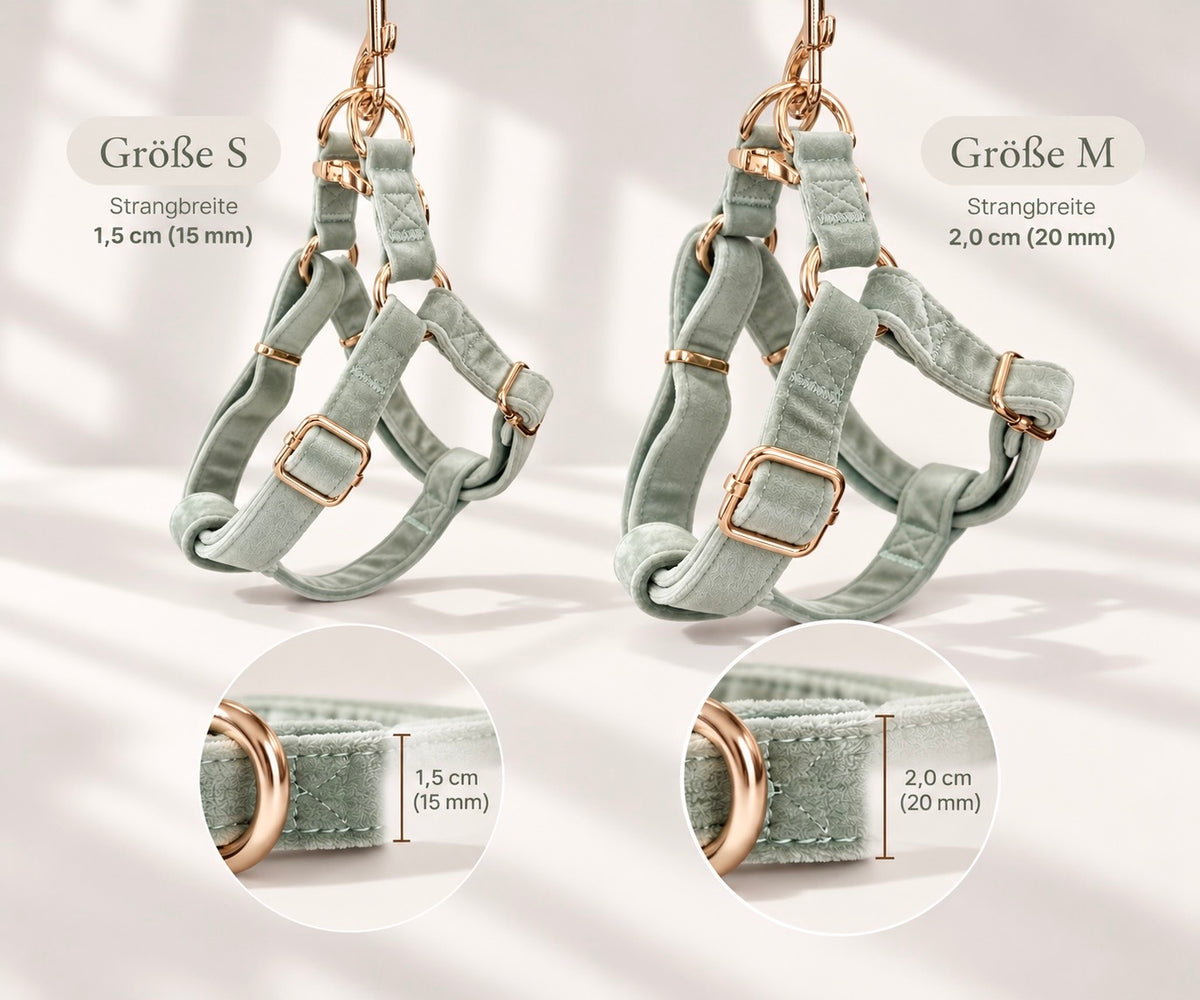 ADJUSTABLE STEP-IN HARNESS - VELVET LUXE SAGE