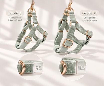 ADJUSTABLE STEP-IN HARNESS - VELVET LUXE SAGE