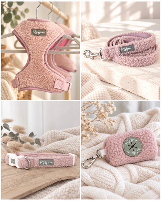 Set Cozy Teddy dusty rose