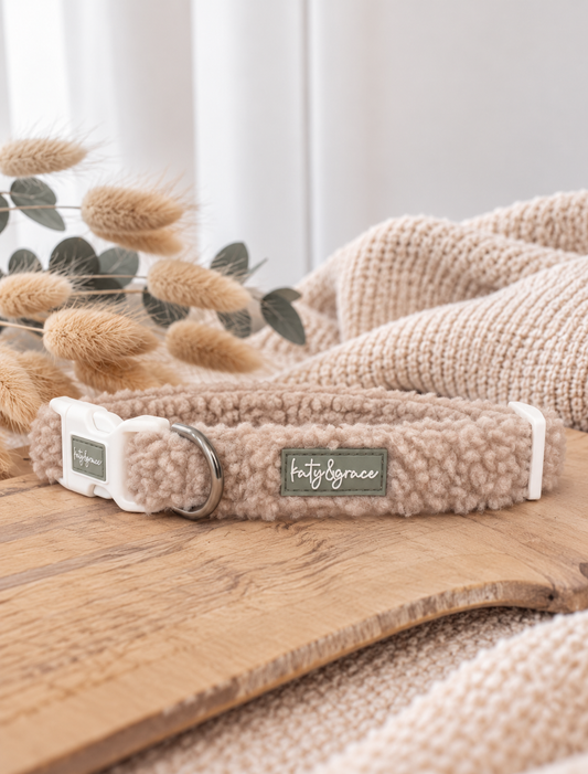 Collar - Cozy Teddy warm sand