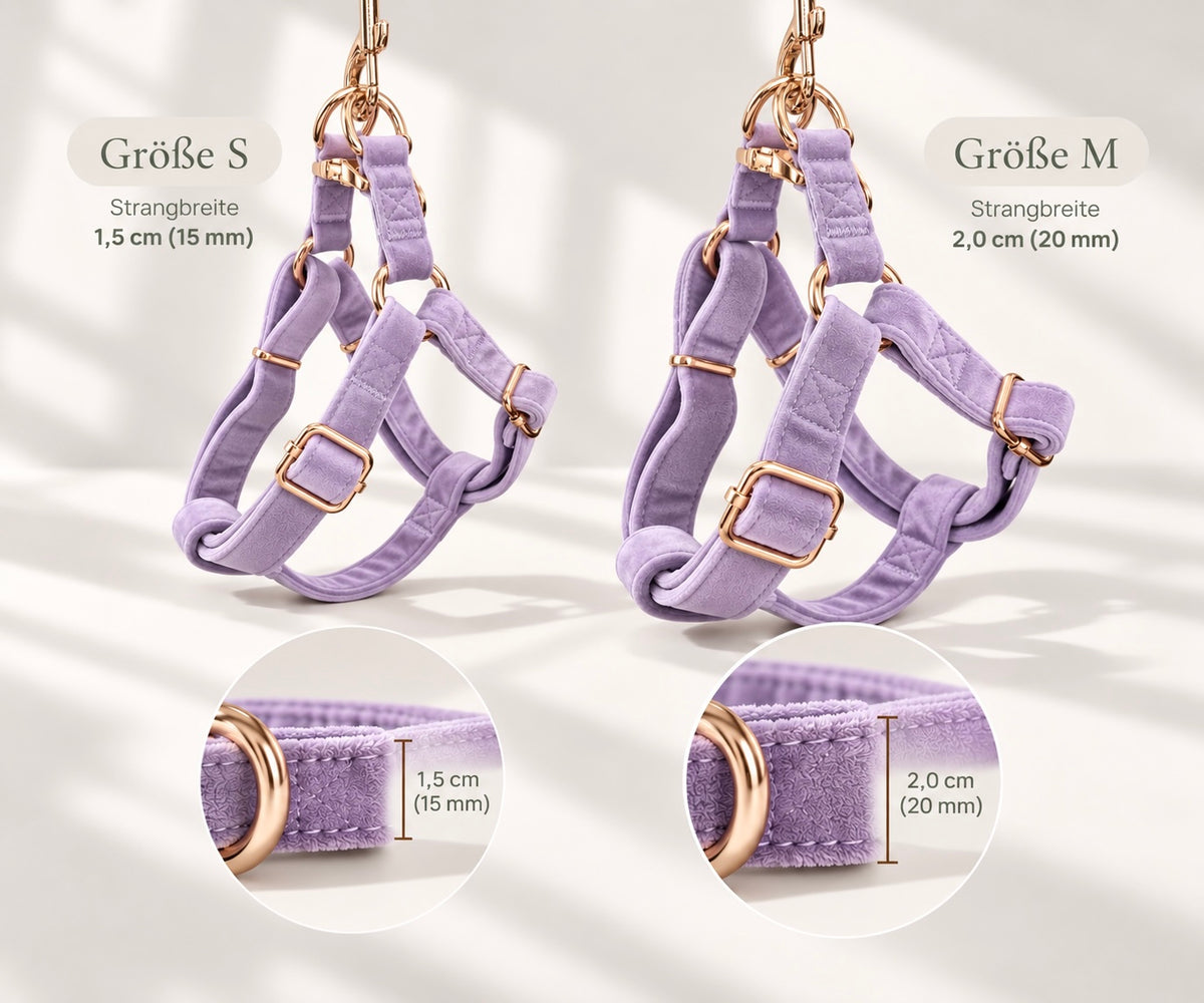 ADJUSTABLE STEP-IN HARNESS - VELVET LUXE LAVENDER