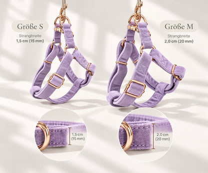 ADJUSTABLE STEP-IN HARNESS - VELVET LUXE LAVENDER