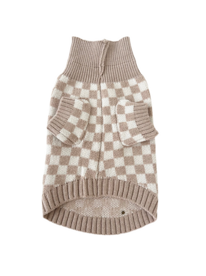 Knit Sweater - Cuddle Check beige