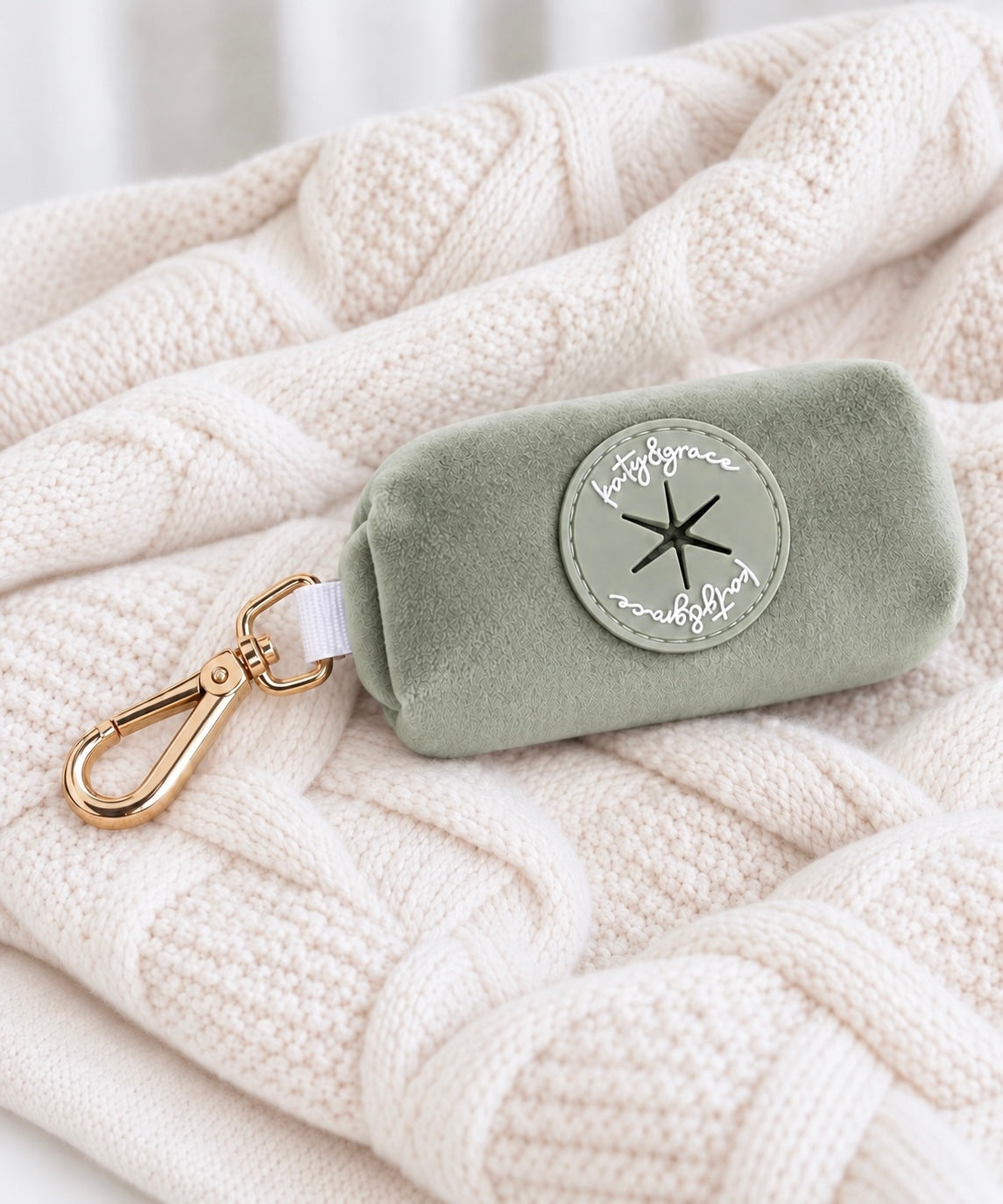 POOP BAG DISPENSER - VELVET LUXE SAGE
