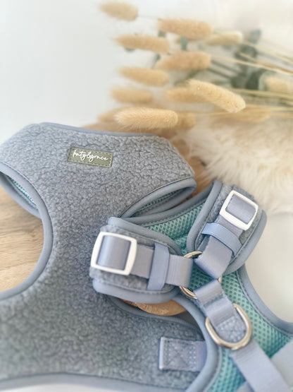 Adjustable Harness - Cozy Teddy frosty blue
