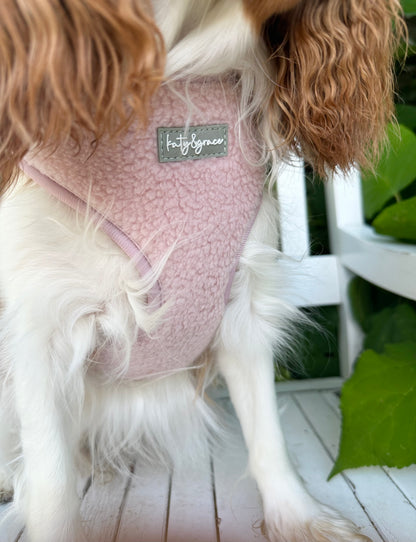 Adjustable Harness - Cozy Teddy dusty rose