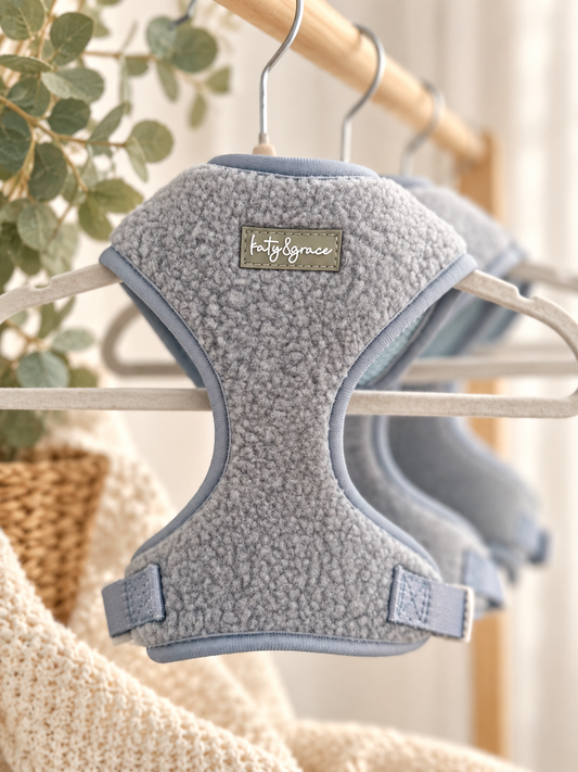 Verstellbares Geschirr - Cozy Teddy Frostblau