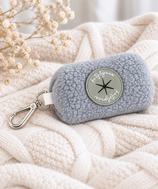 Pop Bag Dispenser - Cozy Teddy frosty blue