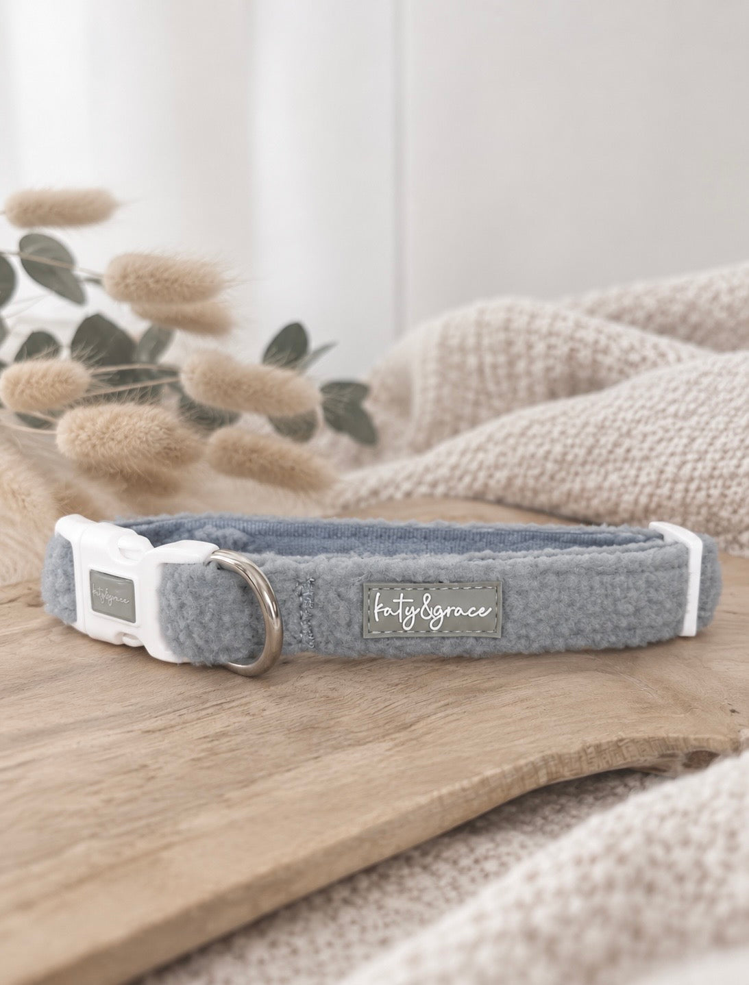 Collar - Cozy Teddy frosty blue