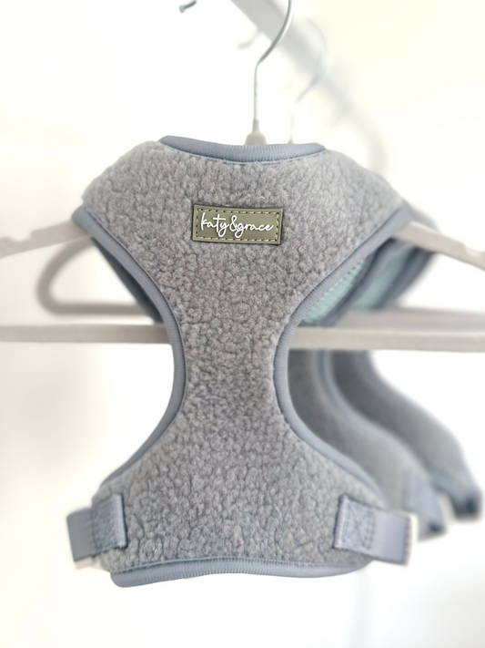Adjustable Harness - Cozy Teddy frosty blue