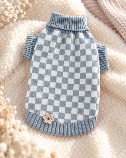 Knit Sweater - Cuddle Check blue